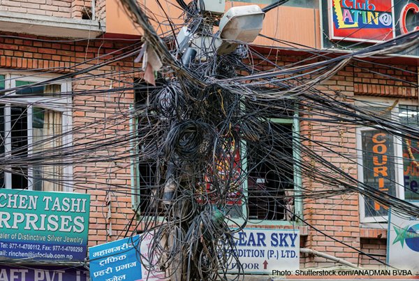 Photo: Untangling the web: Chinese technology is set to bring streamlined internet access to Nepal. (Shutterstock.com/ANADMAN BVBA) Photo: Untangling the web: Chinese technology is set to bring streamlined internet access to Nepal. (Shutterstock.com/ANADMAN BVBA)