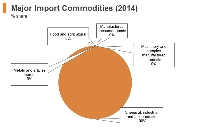 Graph: Iraq major import commodities (2014) Graph: Iraq major import commodities (2014)