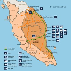 Map: The East Coast Economic Region (ECER).