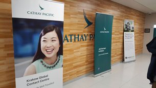 Photo: In April 2016, Cathay Pacific opened its fourth Global Contact Centre in Kraków.