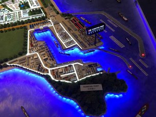 照片：关丹港发展规划。