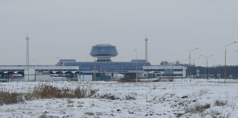 Photo: The Kozlovichi-Kukuryki checkpoint at the Belarusian-Polish border.