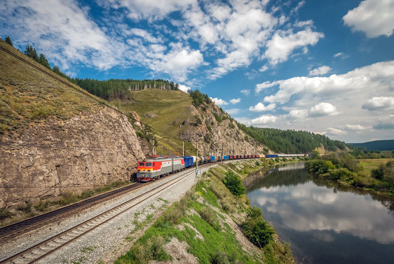 相片：铁路运输成为中欧贸易货运的其中一个选项。