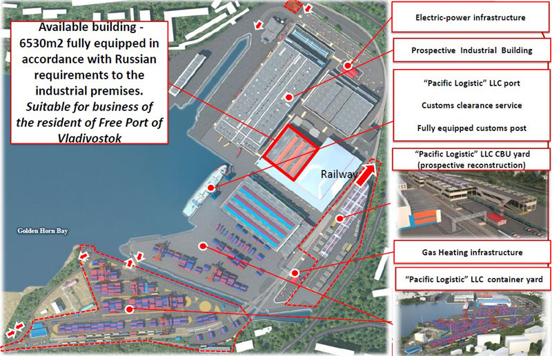 Picture: The MAZDA-SOLLERS industrial plant in the centre of Vladivostok.