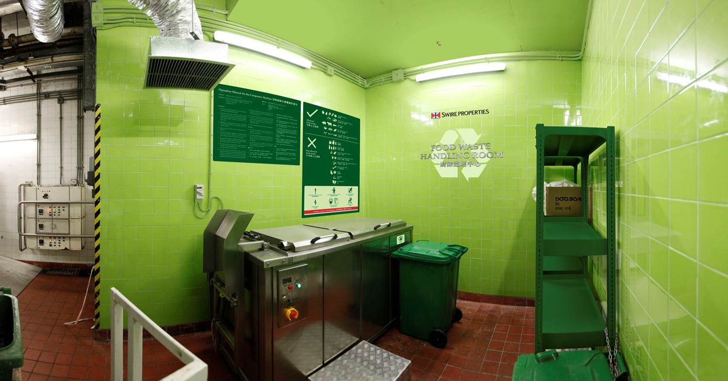 Refuse & Food Waste Handling Room at Dorset House