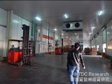 照片：南宁保税物流中心冷库。