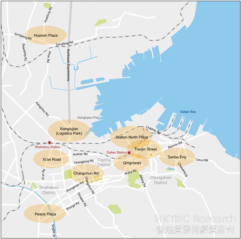 Picture: Dalian’s Major Commercial Districts