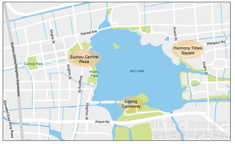 Picture: Suzhou’s Major Commercial Districts