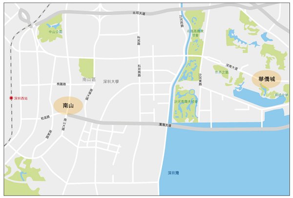 圖:深圳市內主要商圈 圖:深圳市內主要商圈