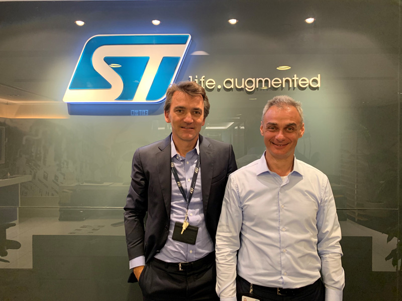 Photo: Marco Longhi (right) and Damien Leconte (left) of STMicroelectronics.