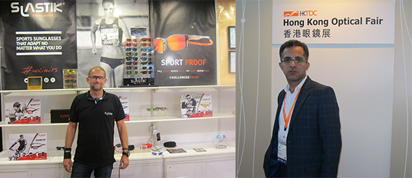 （左图）西班牙公司Eyewear From Barcelona SL.；（右图）伊朗眼镜公司Star Optical主席Reza Shamsababdi