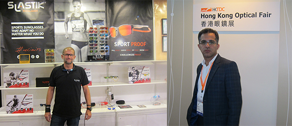 (左图)西班牙公司Eyewear From Barcelona SL.;(右图)伊朗眼镜公司Star Optical主席Reza Shamsababdi (左图)西班牙公司Eyewear From Barcelona SL.;(右图)伊朗眼镜公司Star Optical主席Reza Shamsababdi