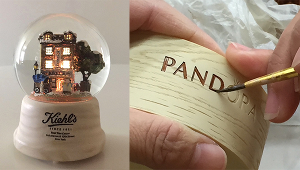 Kiehl’s木制水晶球(左图),PANDORA音乐首饰盒礼品(右图) Kiehl’s木制水晶球(左图),PANDORA音乐首饰盒礼品(右图)