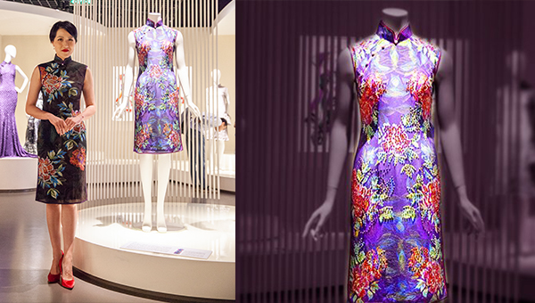 陈嘉贤于2017年创作第一件旗袍