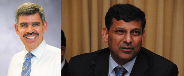 (左)埃利安Mohamed A El-Erian及(右)拉詹Raghuram Rajan (左)埃利安Mohamed A El-Erian及(右)拉詹Raghuram Rajan