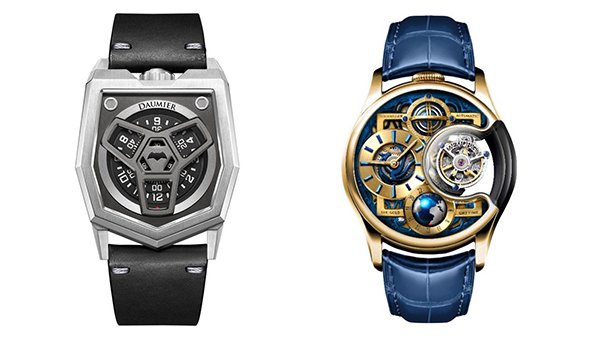 左圖：迪維亞系列腕表，右圖：尊爵版星恆系列手表