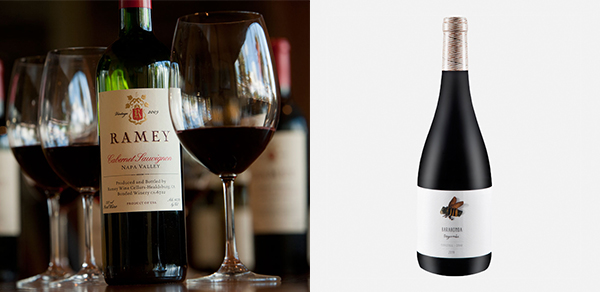左圖: Cabernet Sauvignon Napa Valley, 右圖: Barahonda Organic Barrica 2015 左圖: Cabernet Sauvignon Napa Valley, 右圖: Barahonda Organic Barrica 2015