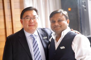 Danny Yick, Managing Director, Alco (left) with Josh Mobile’s Deepak Gupta Danny Yick, Managing Director, Alco (left) with Josh Mobile’s Deepak Gupta