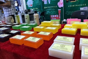Cleaning up: Shiva's imported Indian soaps Cleaning up: Shiva's imported Indian soaps