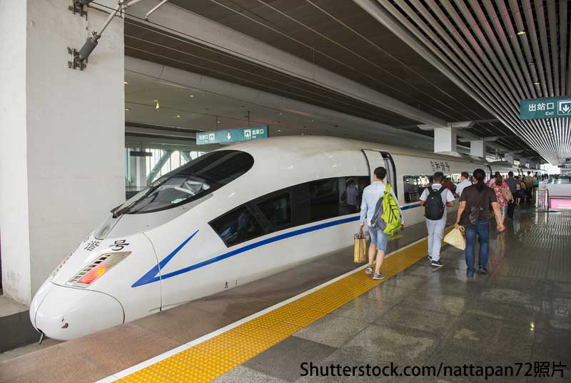 照片：高速铁路项目测试东南亚国家对一带一路倡议的接受程度。(Shutterstock.com-nattapan72)