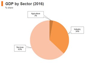 Graph: Poland GDP by sector (2016) Graph: Poland GDP by sector (2016)