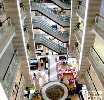 圖: 設計現代化的購物商場