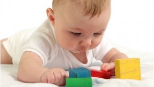 相片:简单的玩具能吸引小宝宝触摸