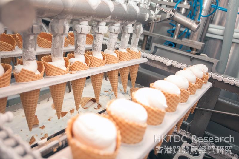Photo: Production line of wafer products