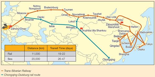 Picture: Hungary rail connection to the Far East