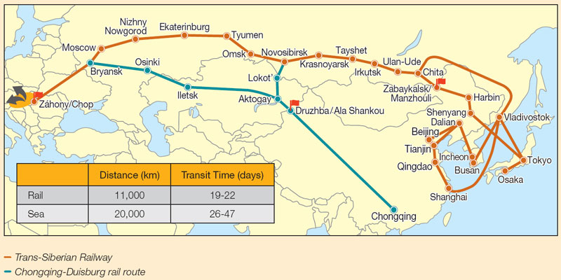 Picture: Hungary rail connection to the Far East