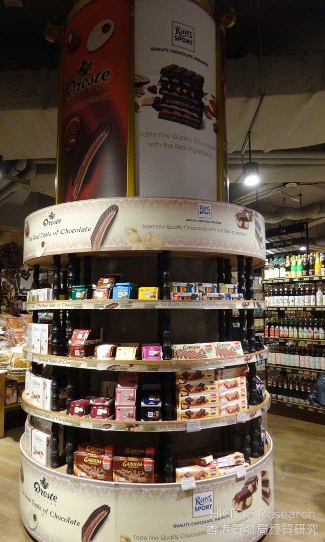 Photo: International brands at a modern supermarket 