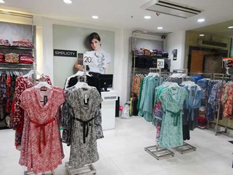 Photo: Dresses with colourful patterns are popular 