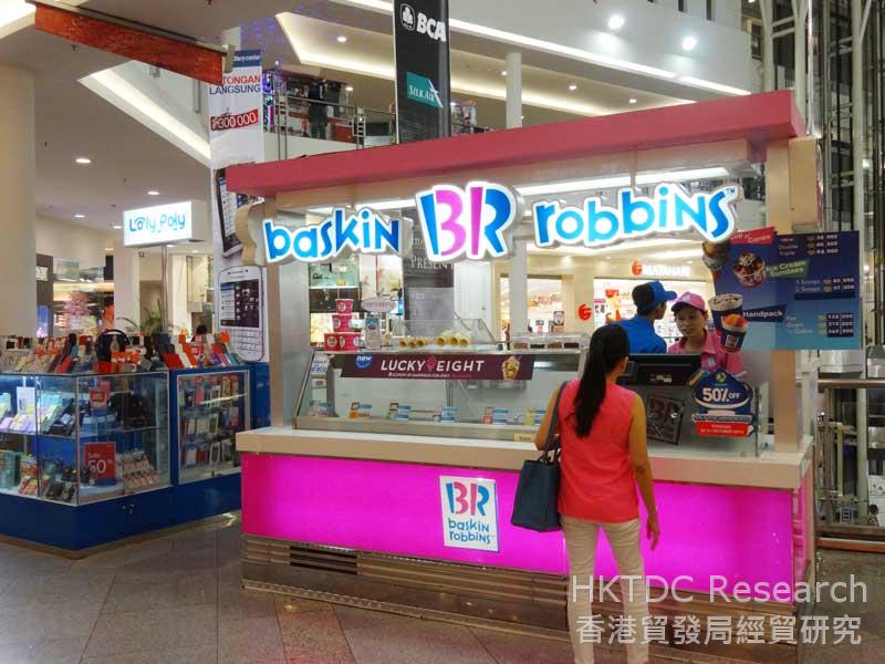 图: Baskin Robbins在印尼市场稳占一席位。