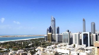 Photo: A view of central Abu Dhabi city