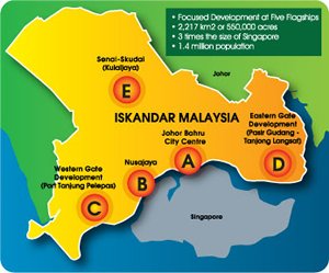 Map: Overview of Iskandar Malaysia