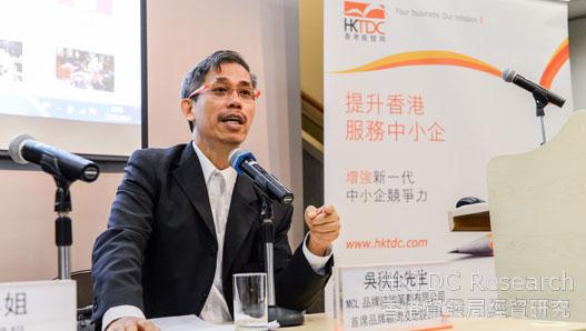 相片：吳秋全先生表示內地企業普遍重視香港人才具備較高層次的策略思維