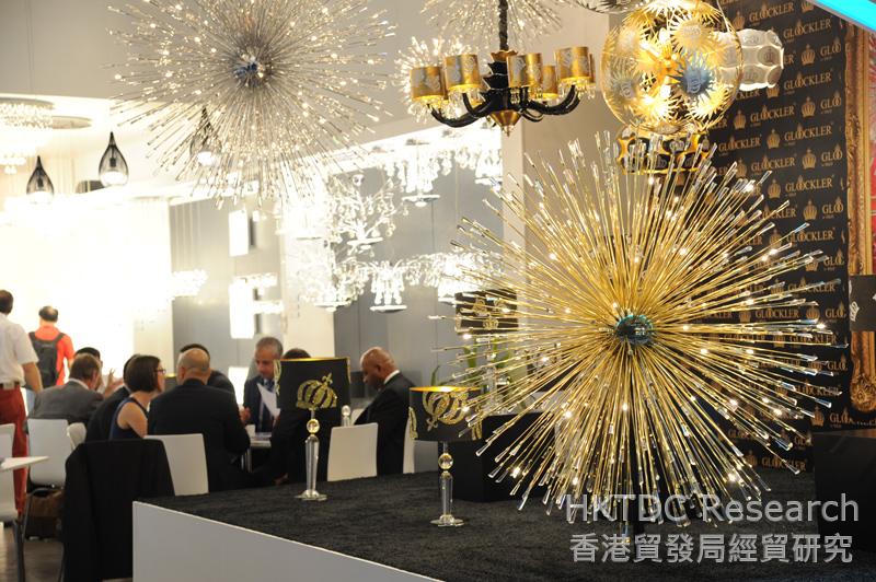 Photo: Lighting products shown at the Fair