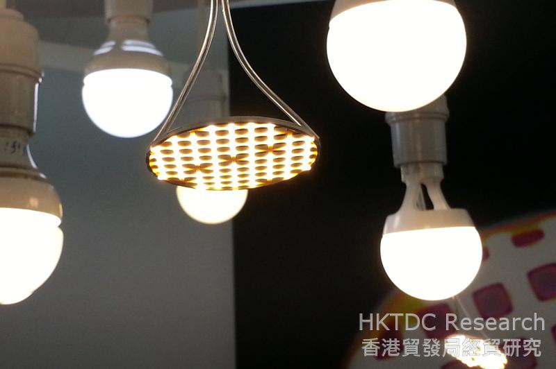 相片：會上展示的LED產品