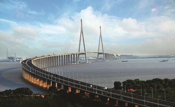 相片：AECOM為中國江蘇省蘇通大橋提供交通運輸工程設計服務（相片由AECOM提供）