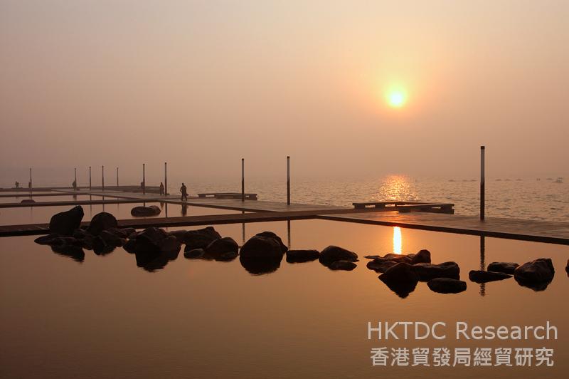 相片：AECOM為江蘇省蘇州金雞湖區制定景觀總體規劃（相片由AECOM提供）