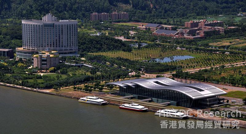 相片：廣州南沙客運碼頭（照片由廣州南沙新區提供）