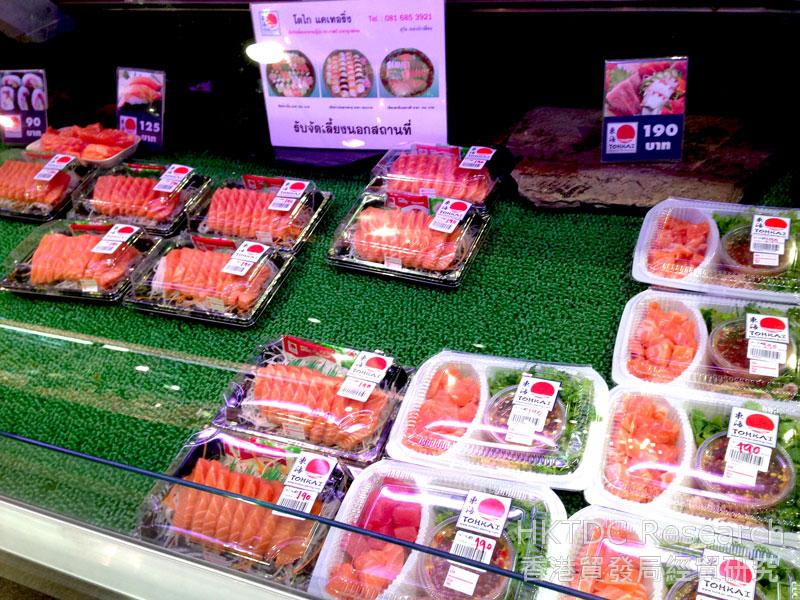 Photo: Refrigerated supermarket food.