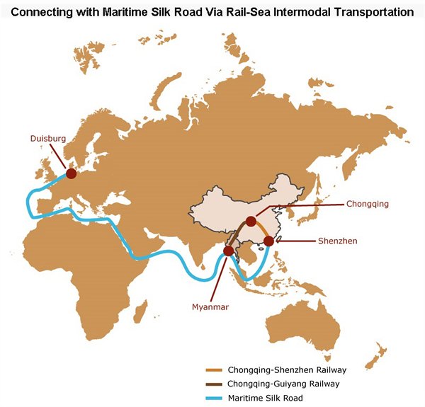 Picture: Connecting with Maritime Silk Road Via Rail-Sea Intermodal Transportation Picture: Connecting with Maritime Silk Road Via Rail-Sea Intermodal Transportation