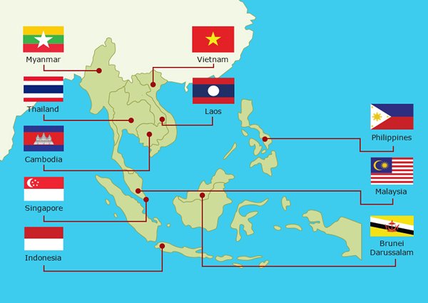 Map: Establishment of an ASEAN Economic Community