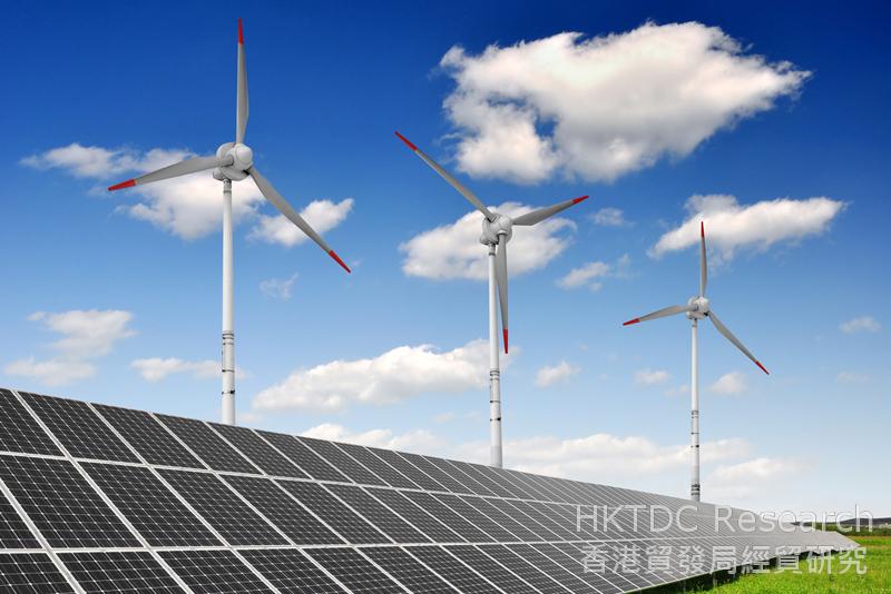 相片：「十三五」規劃鼓勵新能源產業發展