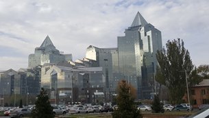 Photo: The financial district in Almaty Photo: The financial district in Almaty