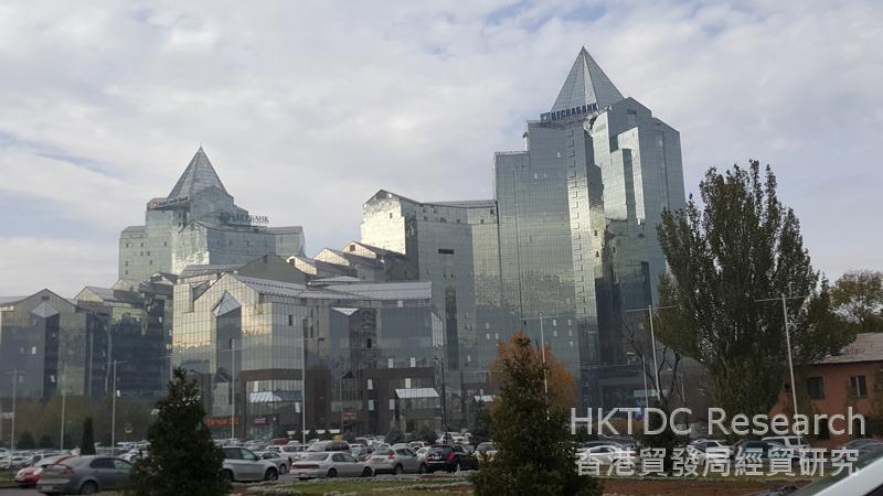 Photo: The financial district in Almaty