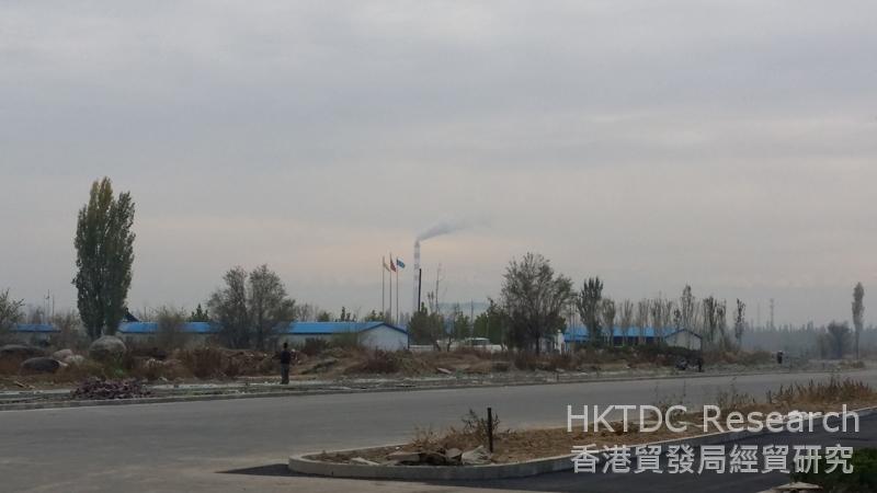 Photo: Under construction: Yining Industrial Park, in  the Khorgas Economic Development Zone
