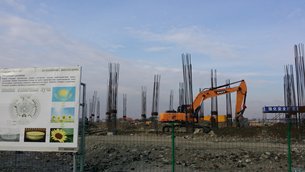 Photo: Under construction: the Kazakh section of the Centre Photo: Under construction: the Kazakh section of the Centre