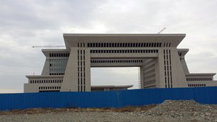 Photo: The new Khorgas Port while under construction Photo: The new Khorgas Port while under construction